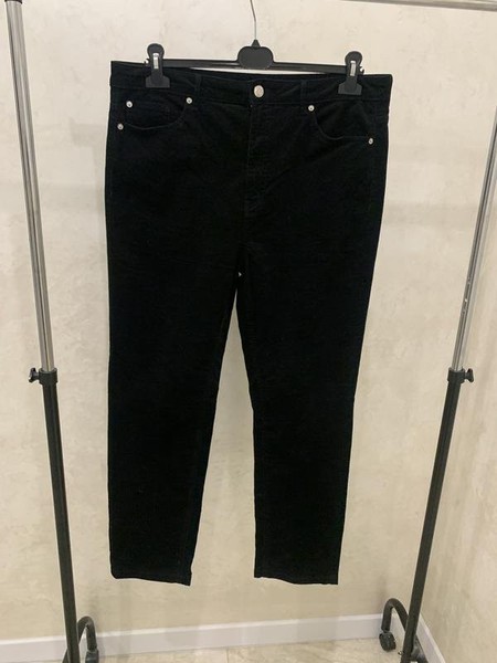 Women Marks & Spencer Trousers Black Velvet 42 /