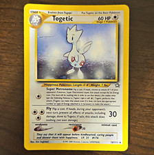 Pokemon TCG Togetic 16/111 Neo Genesis Holo Rare Unlimited 60 HP