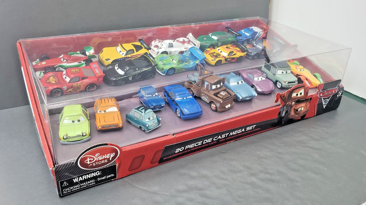 Pixar Cars 2 DISNEY STORE 20 Piece Die Cast MEGA Set - Exclusive