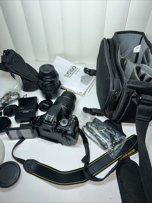 Nikon D5100 Digital SLR 16.2MP Camera Kit w/ Lenses, Bag, Accessories