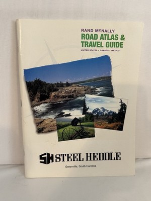 Vntg Rand NcNally Road Atlas  & Travel Guide USA 1996 Greenville SC Cover