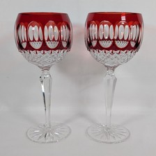 Godinger Red Edinburgh (2) Cut To Clear Cryst...