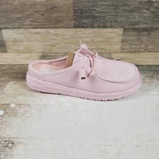 Hey Dude Wendy Slip Mono Womens Loafer Shoes Sz 7 Lilac Pink Slip On Comfort