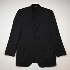 Jos A Bank 38R Black Wool Mens Blazer Suit Jacket Sport Coat