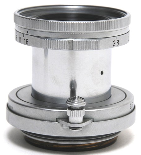 Objectif Leitz Leica Elmar 2,8/5 cm M39 verre à nettoyer - Photo 6/8