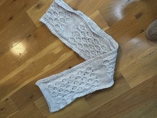 Ribbed Knit Chunky Scarf For Women. Oat Color