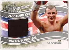 Joe Calzaghe 2011 ITG Ringside Boxing Country Silver Trunks Card #FYC-08 (Black)