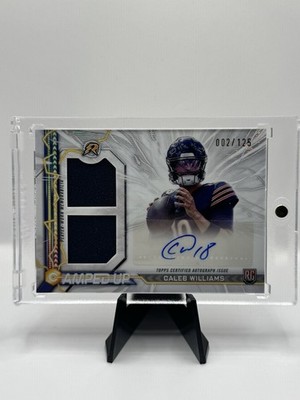 2024 Topps Resurgence Caleb Williams Amped Up Rookie Patch Auto White Surge /125