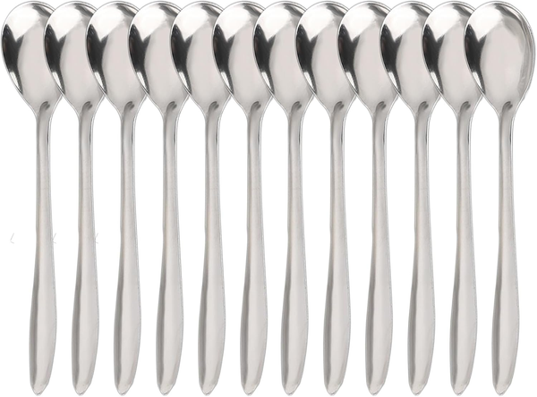 12StüCk Edelstahl KaffeelöFfel,13,6Cm EspressolöFfel TeelöFfel DessertlöFfel Set-image