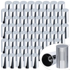 CheeMuii 60 Pcs 33mm Lug Nut Covers Kit Premium ABS Chrome Screw-on Nut Cover Ca