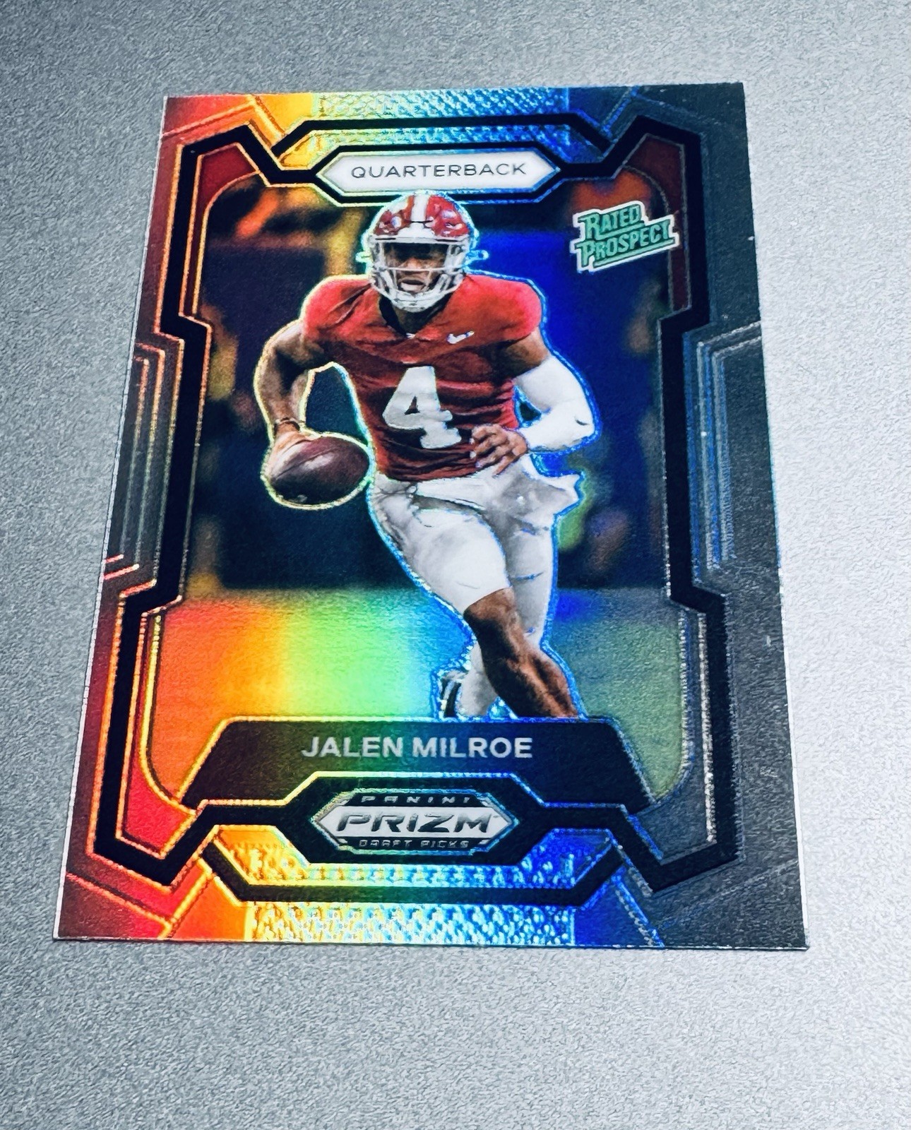 2024 Panini Prizm Draft Picks - SILVER PRIZM #122 JALEN MILROE (RC) Alabama