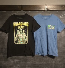 Mens Size Medium Minecraft and Guardians of The Galaxy tshirts