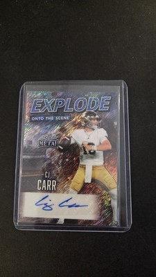 2026 Leaf Metal Football CJ Carr #3/5 Explode Prospect Auto Notre Dame