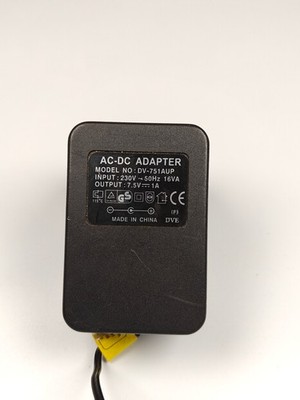 DVE DV-751AUP AC-DC Adapter Netzteil Ladegerät 7.5V 1A Barrel Stecker Netgear