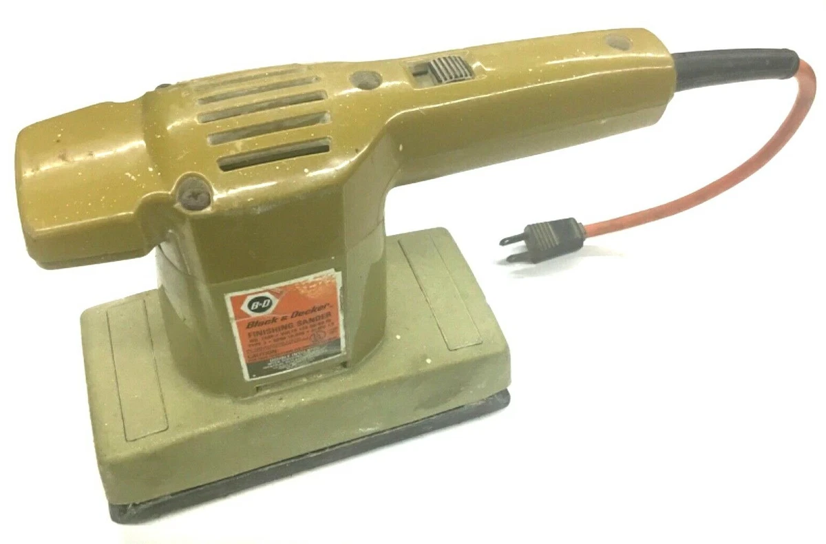 VINTAGE BLACK & DECKER 1/3 SHEET FINISHING SANDER, 1.6A, 120V