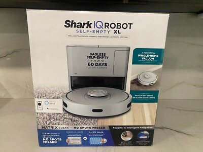 Shark IQ Robot Vacuum Self Empty XL Bagless Base New