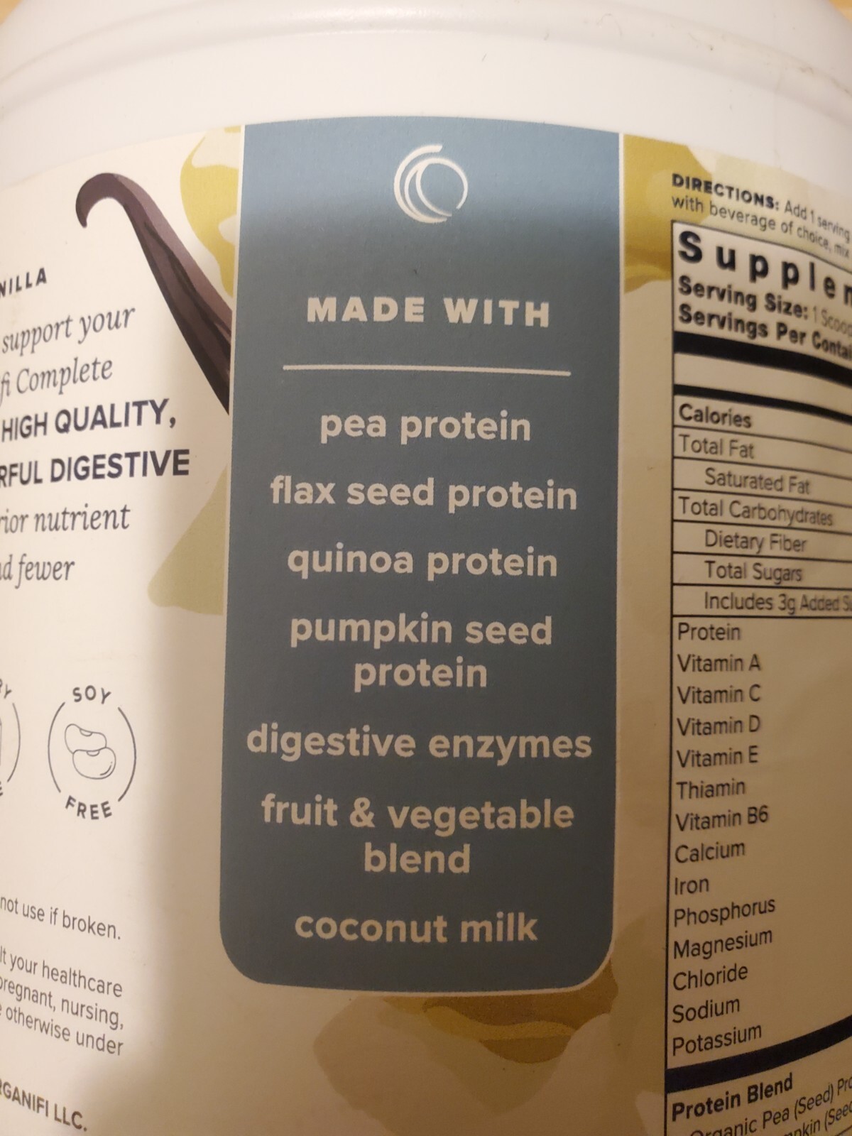 Organifi Complete Protein30 Servings Flavor Vanilla Expiration 6/24 eBay