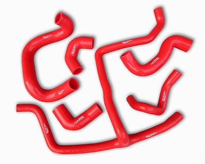 Red For BMW 3 E30 M20 320i/325i 1988 - 1993 Silicone Radiator Hose Kit