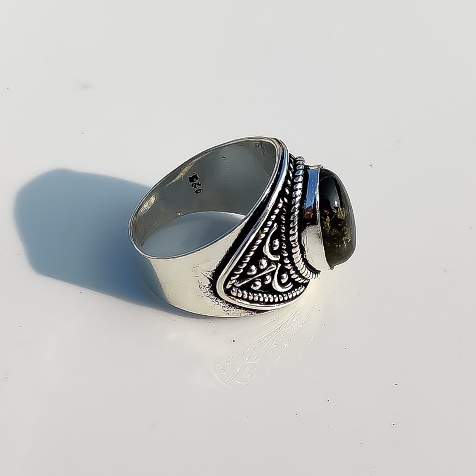 Rainbow Opalite Gemstone 925 Sterling Silver Handmade Ring Jewelry in