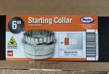Master Flow 6 in. Starting Collar Take Off - Snap Together (18 PK)