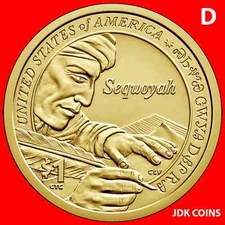 2017-D SACAGAWEA NATIVE AMERICAN DOLLAR FROM UNCIRCULATED MINT ROLLS