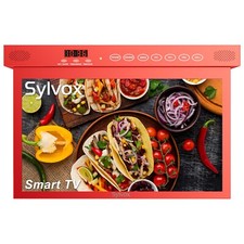 SYLVOX 15.6 inch Under Cabinet TV 1080P Kitchen TV Built-in App Smart RV TV