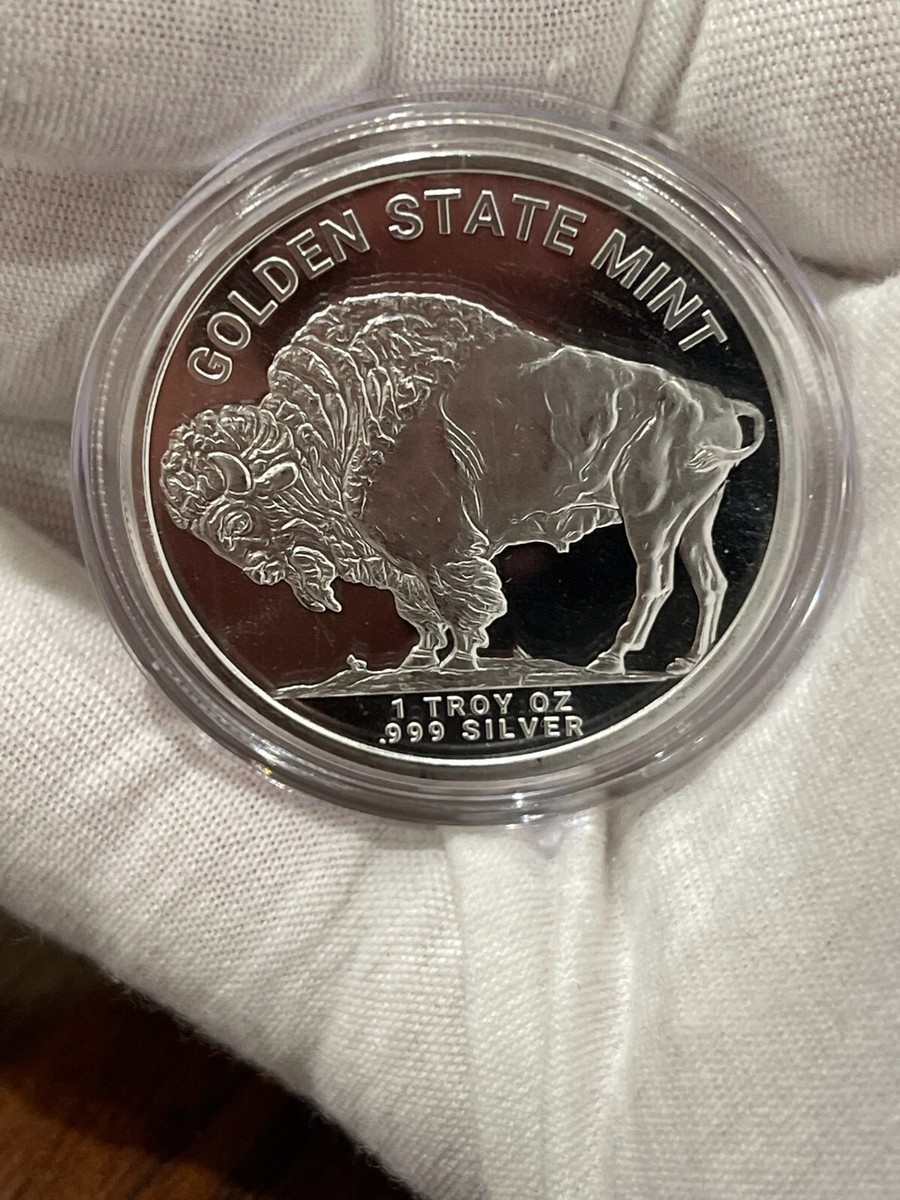 Buffalo Silver Round Coin .999 One Troy Ounce Fine Silver Bullion