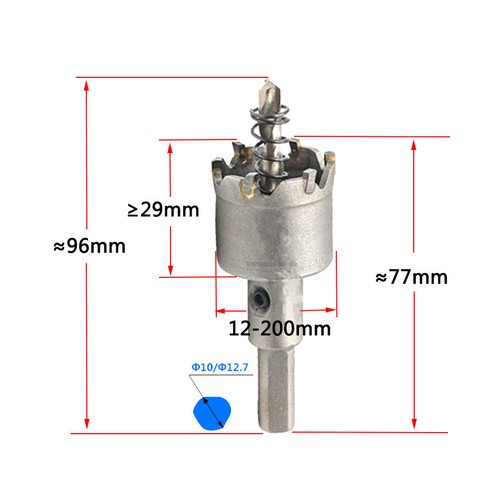 Carbide Tip Hole Saw Metal Cutter 