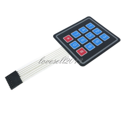 2PCS 4x3 Matrix Array 12 Key Membrane Switch Keypad Keyboard for Arduino/AVR