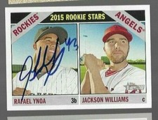 2015 Topps Heritage RAFAEL YNOA Signed Card autograph dodger rockies