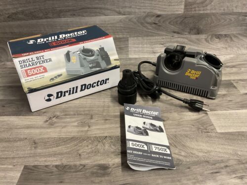 Drill Doctor 500X Drill Bit Sharpener Gray DD500X Manual Original Box USED ONCE