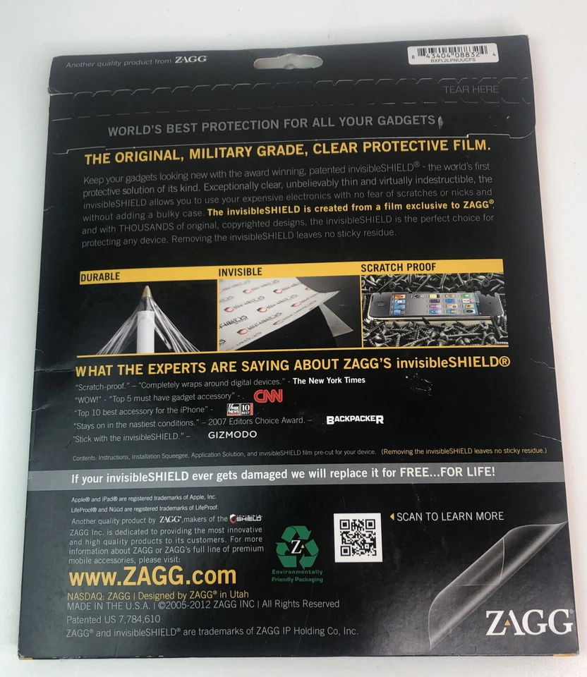 Escudo invisible de ZAGG hecho a medida para funda Lifeproof Nüüüd iPad 2/3ª generación Foto 2 de 2