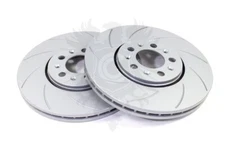 VW Mk4 Sport Slotted Golf Jetta Beetle 1.8T 288mm Front Disc Brake Rotors 99-05