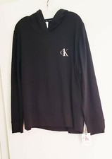 Calvin Klein Womens CK One Plus French Terry Lounge Hoodie Black QS6491 2X - NWT