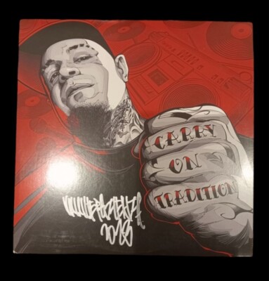 SIGNIERT VINNIE PAZ - TRAGE ON TRADITION VINYL SELTEN 