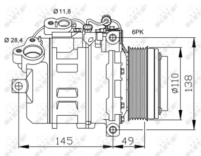 NRF 32533 Kompressor, Klimaanlage für BMW