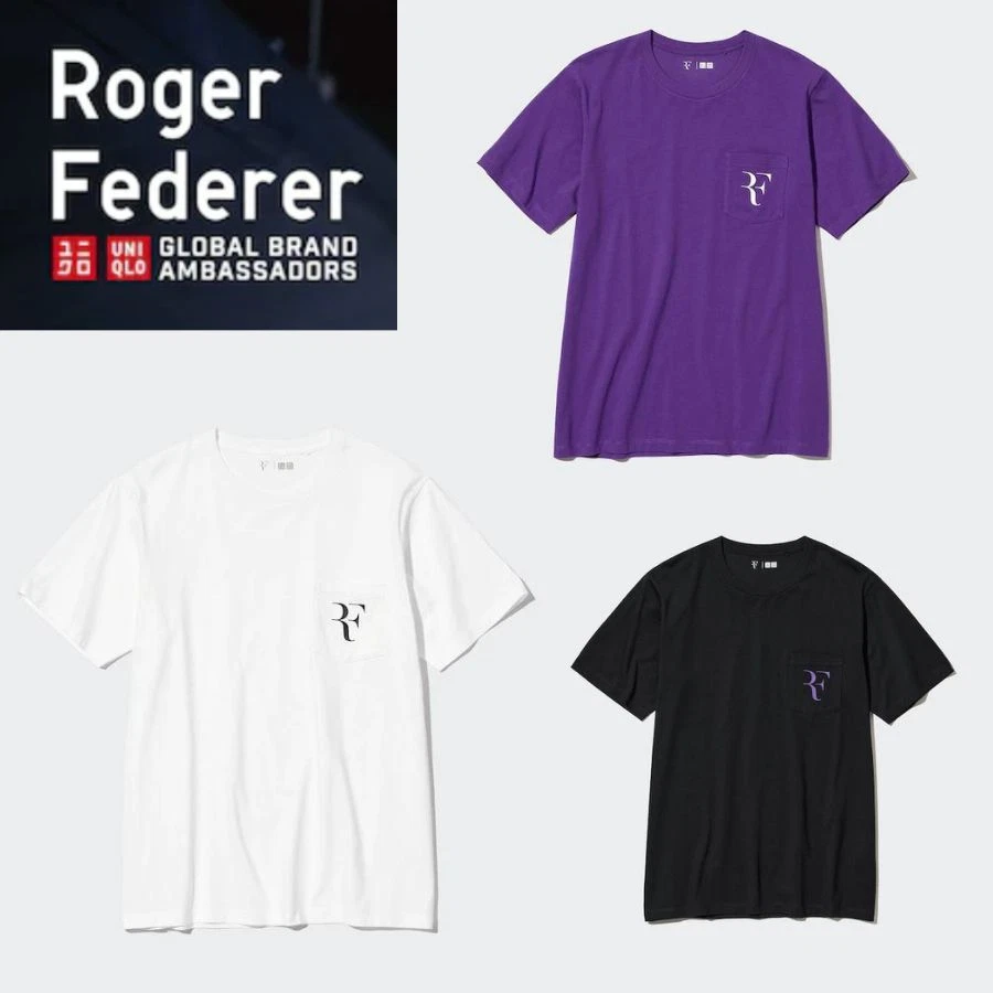 Áo phông UT Uniqlo Cotton logo Federer 2022  449717  Ijapan