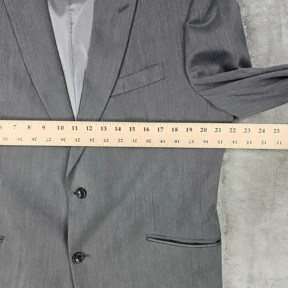 Marc Ecko Sport Coat Mens Size 44R Gray Blazer Jacket Business Casual Stretch - Image 4 of 4