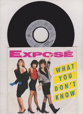 Expose, What you don't know, VG/VG,  7'' Single  1989  near mint 