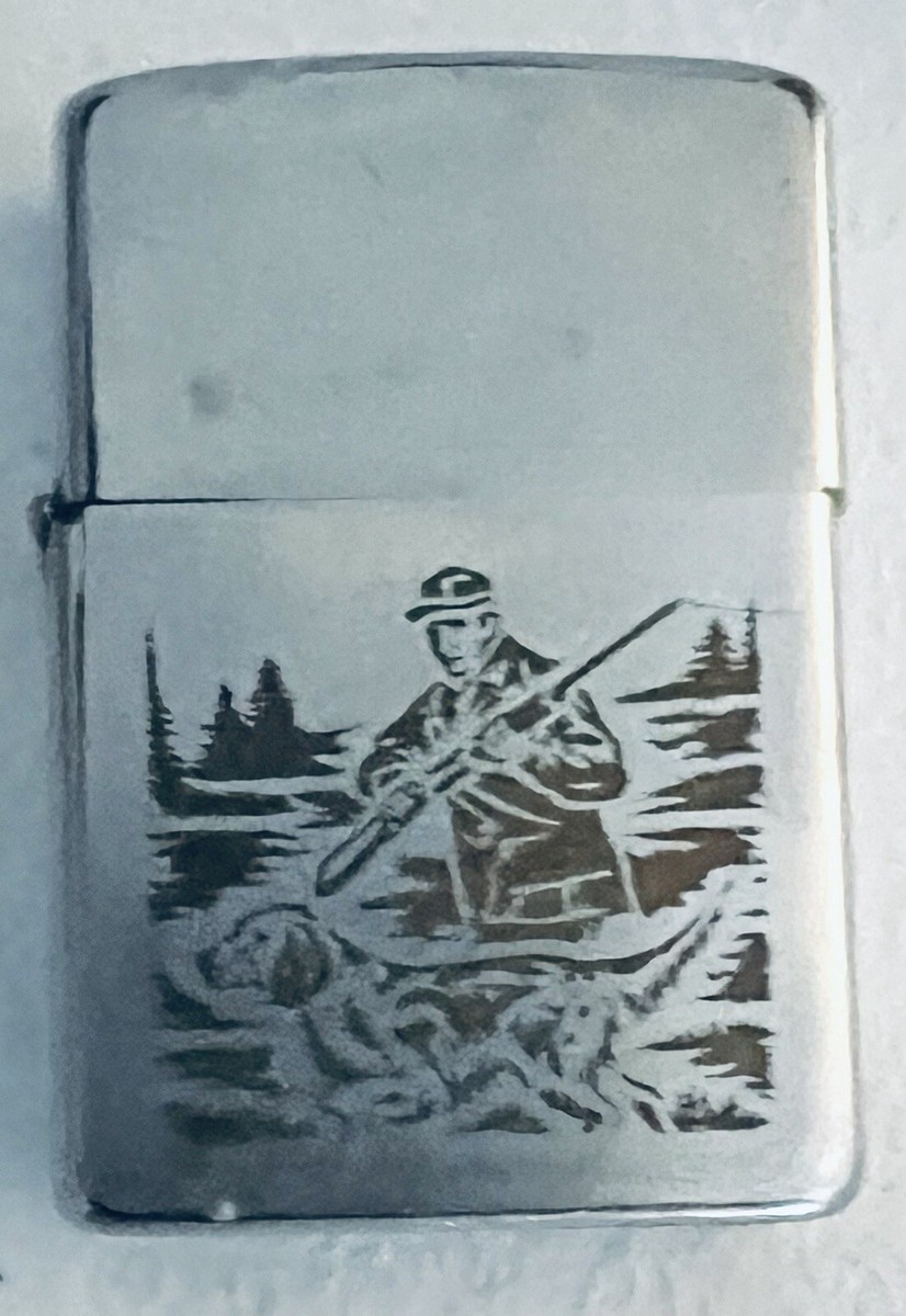Vintage 1980 Zippo Lighter Hunter and Dog Hunting Series | eBay