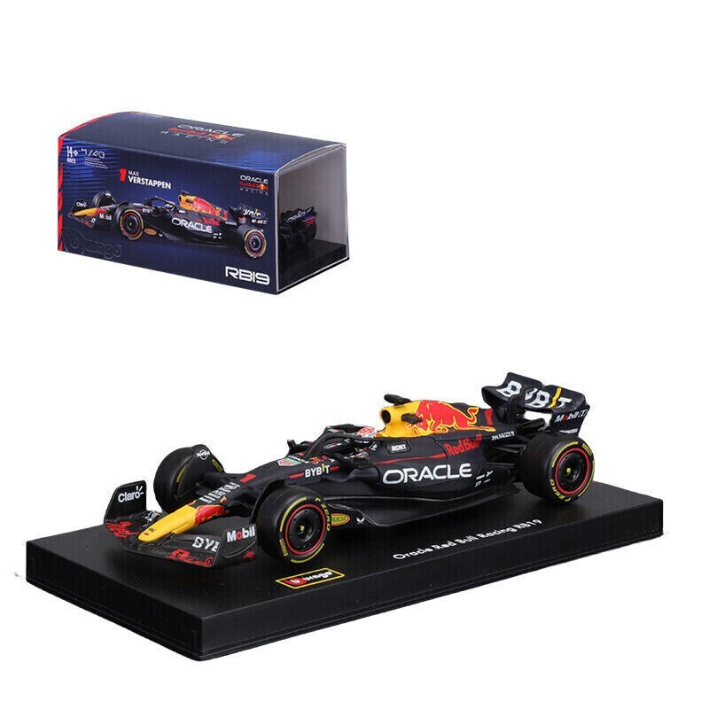 Bburago 1/43 F1 Red Bull Racing 2023 #1 Max Verstappen with Helmet Model Car