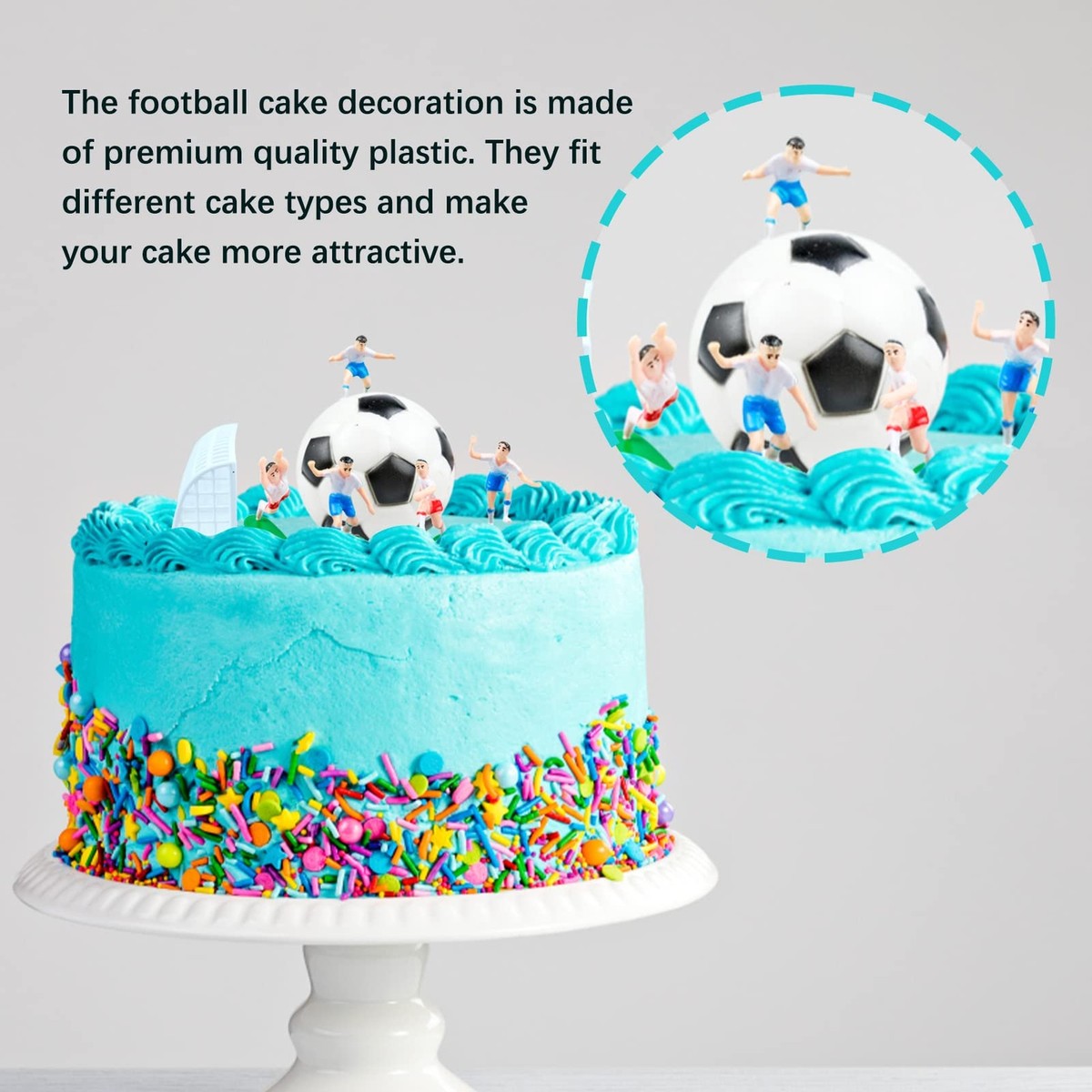 40-teiliges Fußball-Kuchenschmuck Set – Perfekte Torten-Deko Für Kindergeburtstage & Fußball-Partys