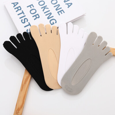 Pairs Men's Toe Socks Shoe Liner Five Fingers Low Cut Non-slip