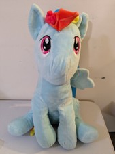 2017 Hasbro My Little Pony Rainbow Dash Plush Adjustable Strap Backpack 14  