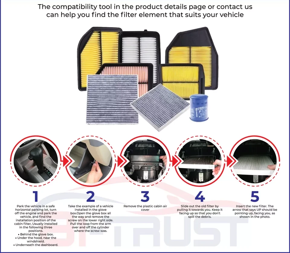 Filtro de aire de cabina para Lexus GS350 2013-2020 GS450H 2013-2018 IS250 2014-2015 Foto 3 de 4