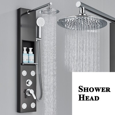 Colonna Doccia 5 In 1 Pannello Doccia Idromassaggio 5 In 1 - Cascata E Pioggia In Acciaio Inox Sistema Doccia 5 In 1 - Foto 9