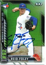 Sean Reid-Foley Toronto Blue Jays 2016 Bowman Top 100 Signed Card