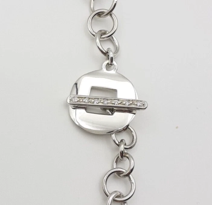 Collana ametista argento 925 diamanti gioiello donna catena artigianale - Immagine 3 di 4