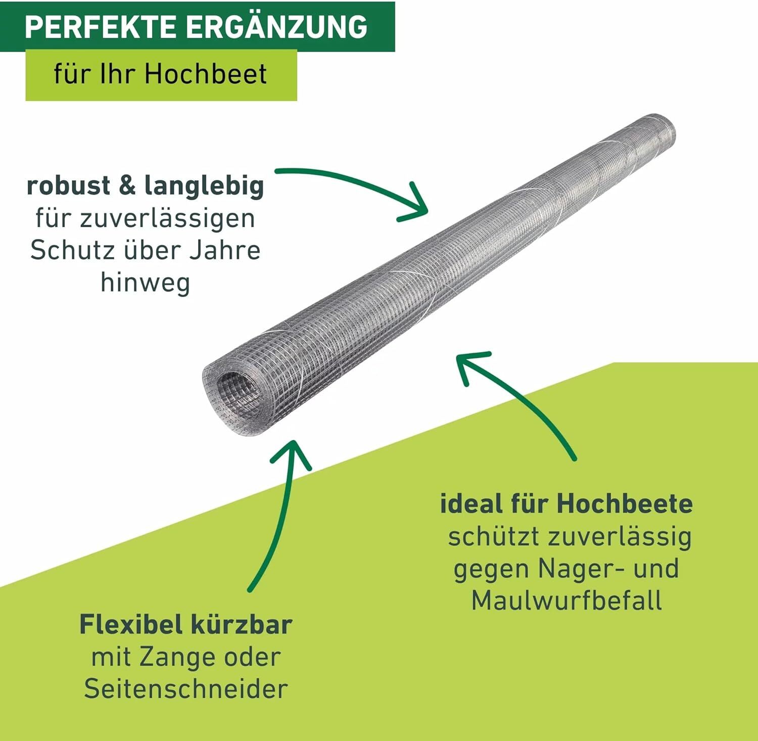 Wühlmausgitter Für Hochbeete, Volierendraht, Wühlmausschutz