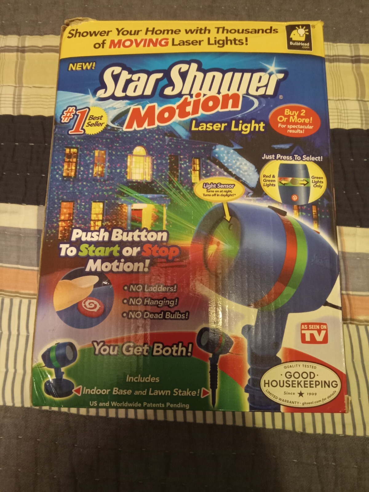 BulbHead Star Shower Motion Laser Light eBay
